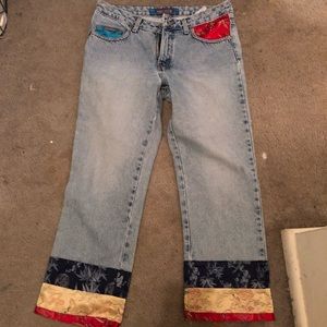 Hollywood jeans size 31 patchwork